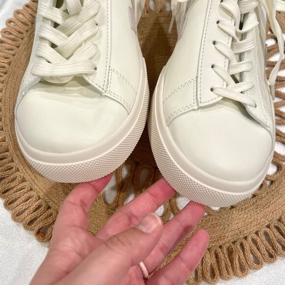 NWOT Veja Campo Leather White Natural Sneakers Size Men's 11 - Picture 7 of 11